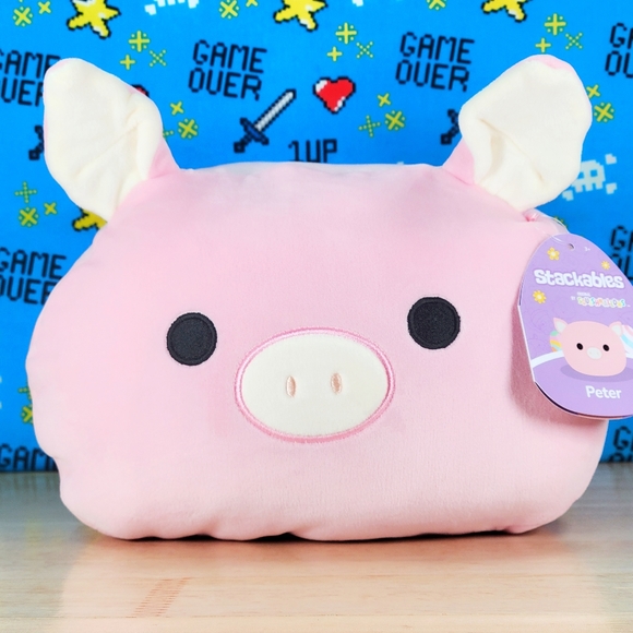 Squishmallow Peter the Pig 11" UltraSoft Stackable Farm Pal Toy Plush NWT - Picture 1 of 6